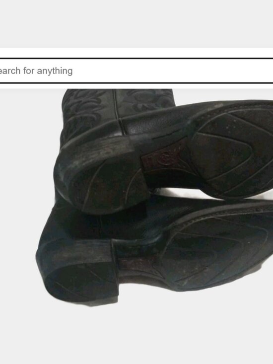 Ariat mens Size 13D Heritage R Toe Western Boots Style 10002218 black leather main image 5